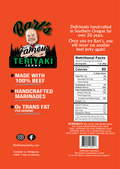 Bart's Famous Jerky - Teriyaki
