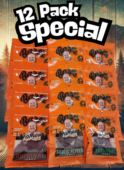 Bart's Famous Jerky - 12 Bag Bundle